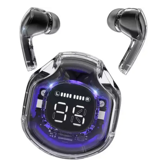 Air39 Wireless Earbuds β Transparent Case, Deep Bass