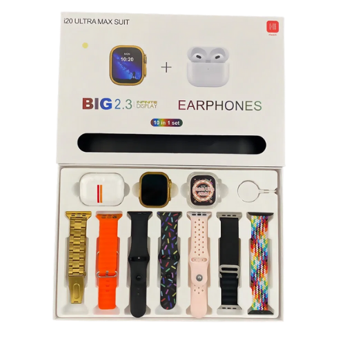 i20 Ultra 2 Max Suit Smartwatch with Fitness Tracking