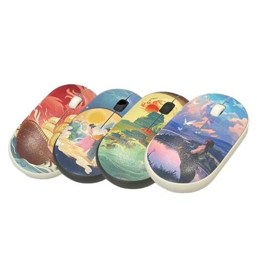 R8 1732 Wireless Mouse White Deer Ergonomic Design