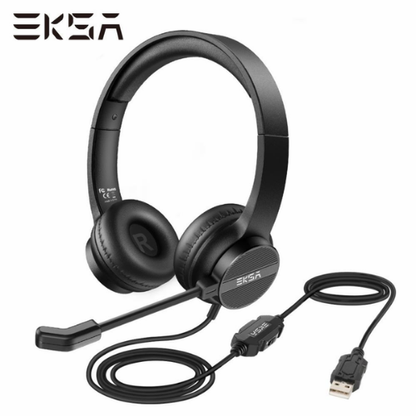 Eksa H12E USB Noise Cancelling Headset with Mic