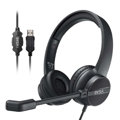 Eksa H12E USB Noise Cancelling Headset with Mic