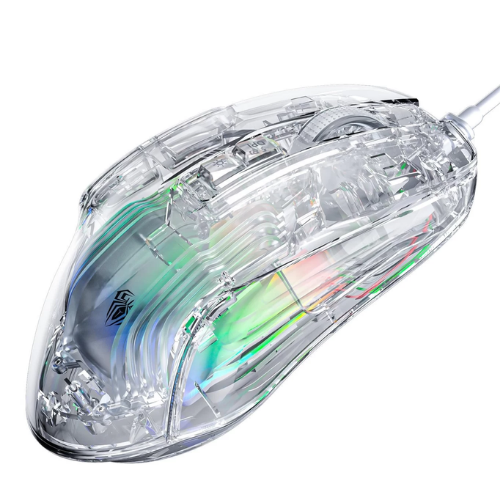 AULA Wind S80 Transparent Wired Gaming Mouse with RGB