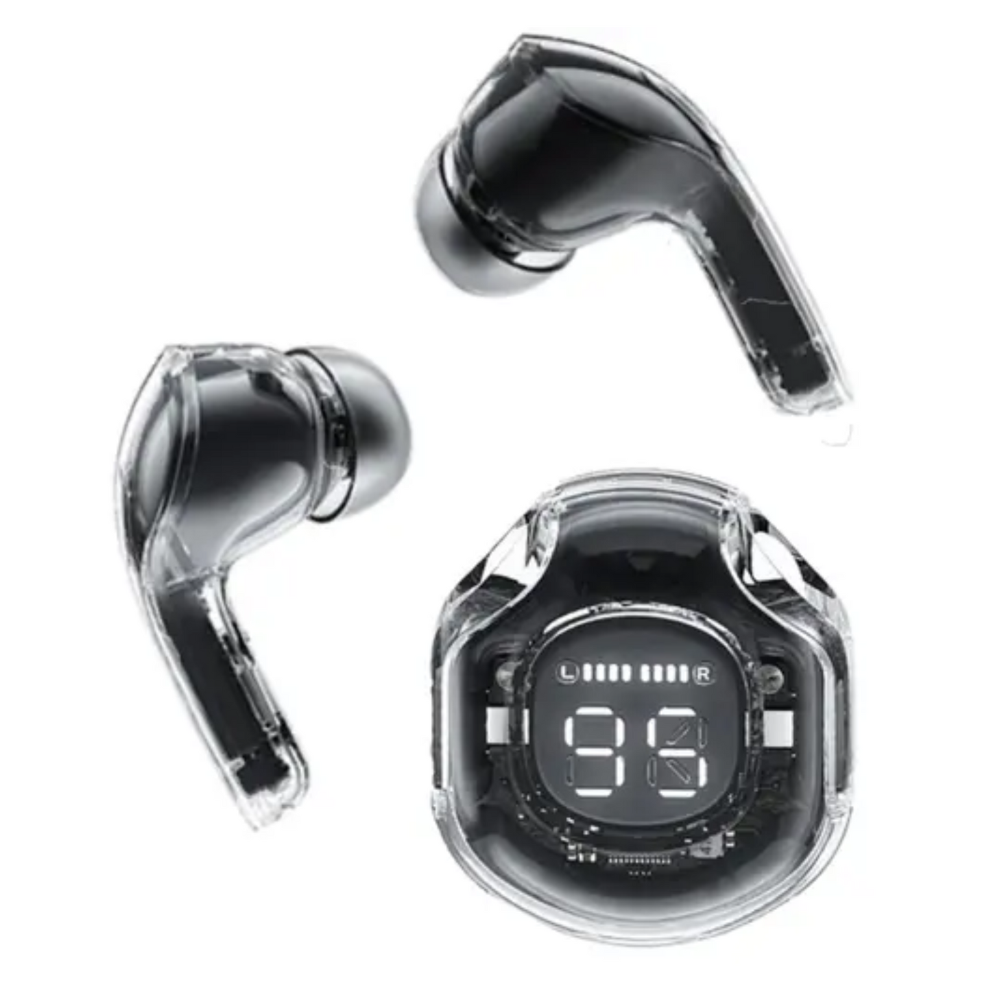Air39 Wireless Earbuds – Transparent Case, Deep Bass