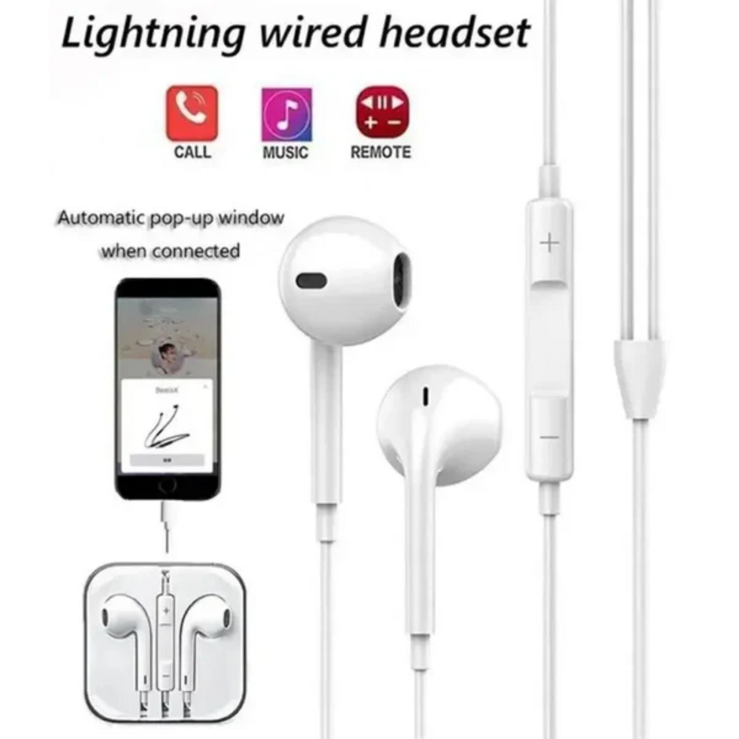 JH-103TC Lightning Headset – HD Sound for iPhone