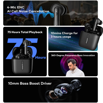 Itel Buds 11 True Wireless Earbuds with Deep Bass