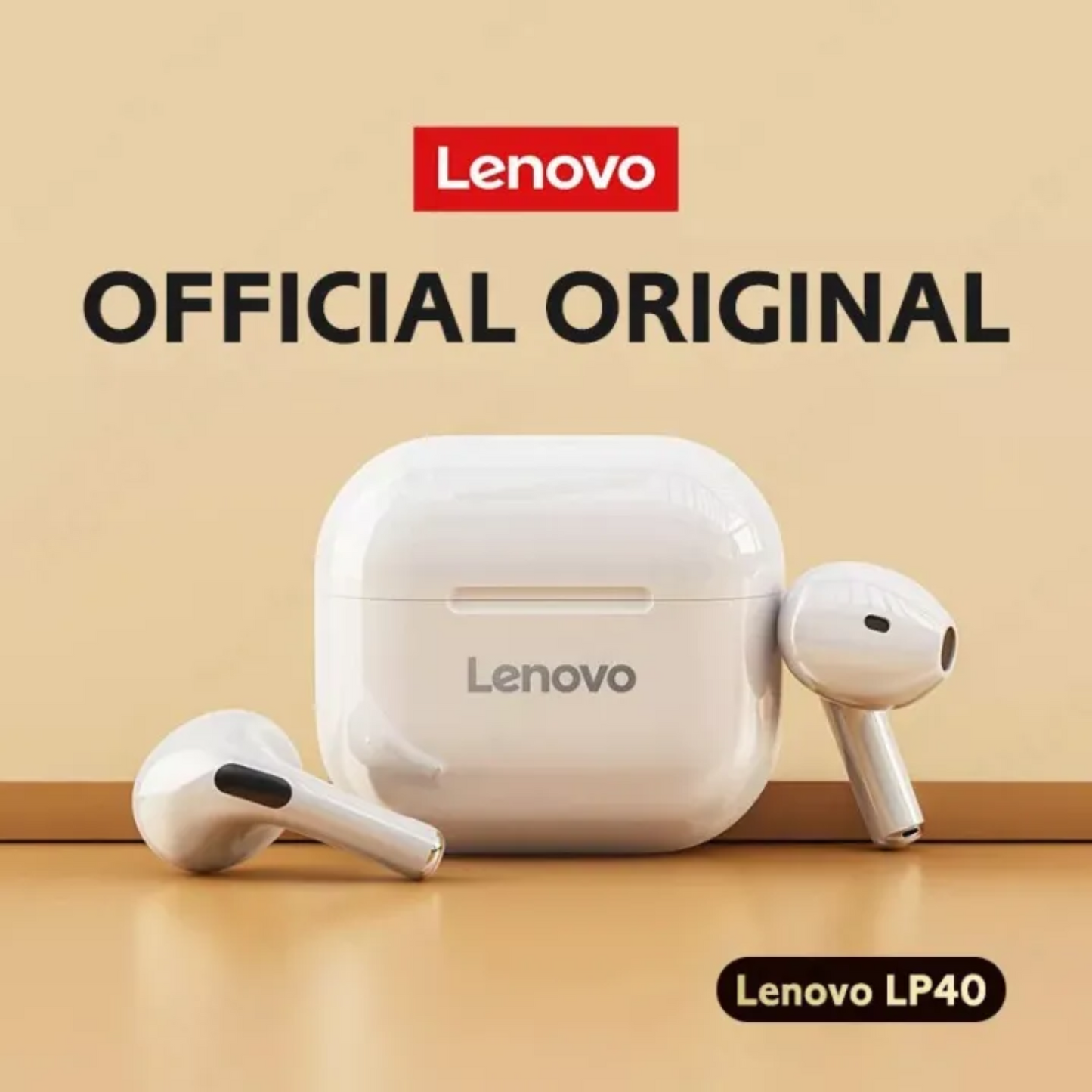 Lenovo LP40 LivePods – Wireless Earbuds, Deep Bass Sound